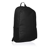 Amazon Basics - Mochila de uso diario para portátiles de hasta 38 cm, negro