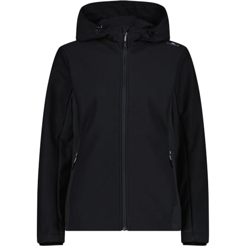 Veste hoodie femme CMP anthracite XXL avec capuche ajustable et tissu doux