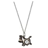 Orologio a catena: realizzato in bronzo antico per un uso durevole e duraturo, orologio da tasca a forma di cavallo