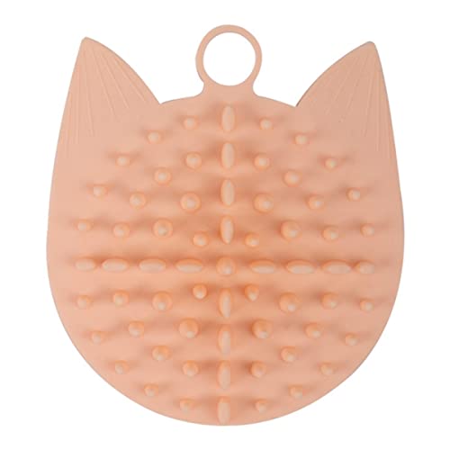 Toddmomy 1Pc Pink Silicone Cat Scratching Board Self Grooming Massage Comb for Cats Suction Cup Design Safe Silicone Material Cat for Relaxation and Claw Maintenance