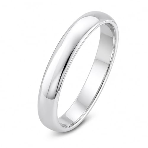 Image of 925 Sterling Silver Plain Band Ring for Men & Women | Pure Silver Unisex | Hallmarked Silver Ring for Daily Use | Gift for him her | Chandi Ring | Thumb Ring |Couple Rings
