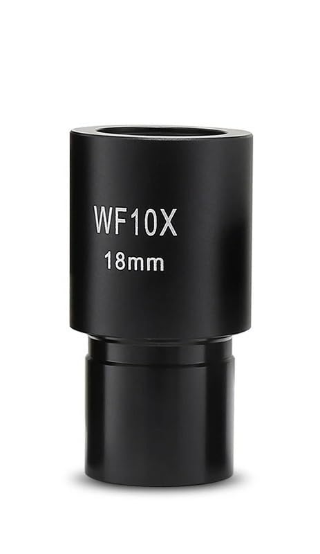 10x WF10X Soczewka optyczna do mikroskopu biologicznego 18 mm szerokie pole widzenia z szerokokątną kierownicą mikronową Rozmiar instalacji 23,2 mm (1 szt.)