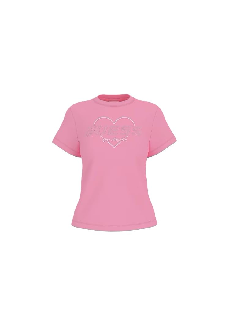 Guess Narciso Taşlı Logo Pamuklu Regular Fit T Shirt V5GI10K9RM1 Bayan T SHİRT V5GI10 K9RM1 PSPK