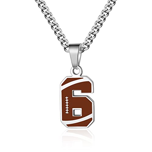 Collier acier inoxydable homme football argenté haute finition