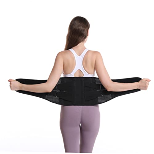 Faja lumbar ergonómica de soporte para cintura negra miniatura 4