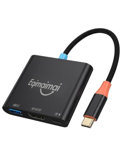Image of USB c to hdmi Adapter with HDMI 2.1,8K@60 /4K120Hz, 3in1 Portable Travel TV Dock with USB3.2 and PD 100w Charger Compatible for Steam,MacBook,Laptops,IPAD,Mobile Phone.