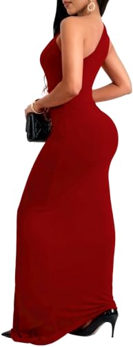 Image of SxClub Formal Dress for Women Cocktail Sexy Bodycon Sleeveless Evening Party Floor Length Long Prom Dresses