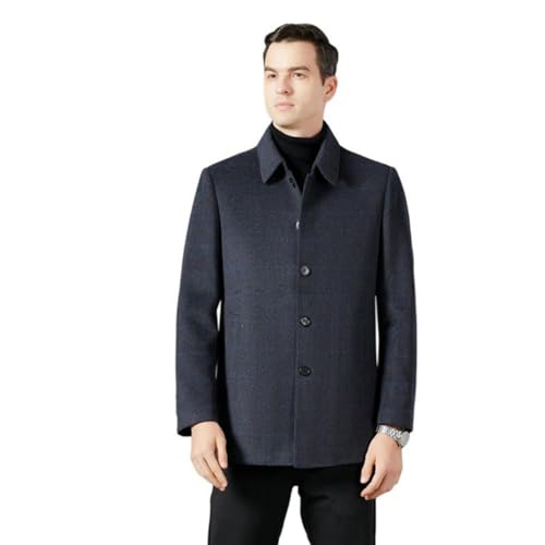 Manteau hiver homme laine mi-long avec doublure duvet amovible