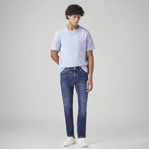 Image of Levi's Men's 511 Dark Indigo Slim Fit Mid Rise Jeans