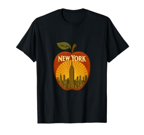 Art déco rétro Big Apple de New York T-Shirt