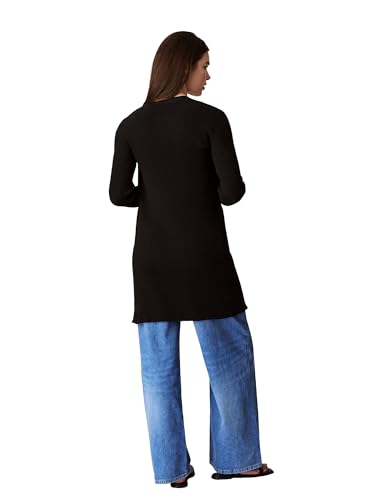 Calvin Klein Women's Smooth Cotton Rib Sweater Duster2