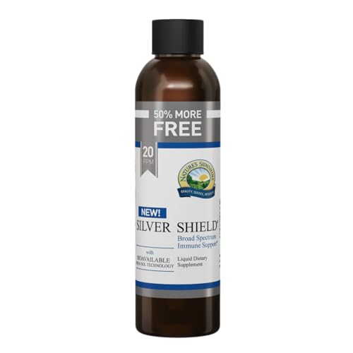 Natures Sunshine Silver Shield Liquid 6 Fl Oz | Colloidal Silver Liquid with Aqua Sol Technology Provides Immune Support and Protection