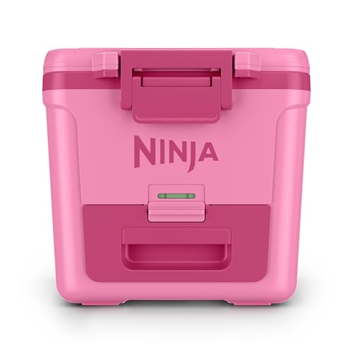 Image of Ninja | FrostVault 30QT Cooler with Wheels | Insulated with Temp Dry Storage Drawer | Keeps Ice Cold for Days | for the Beach, Camping, Picnics & More | Strawberry Rhubarb | FB230BP