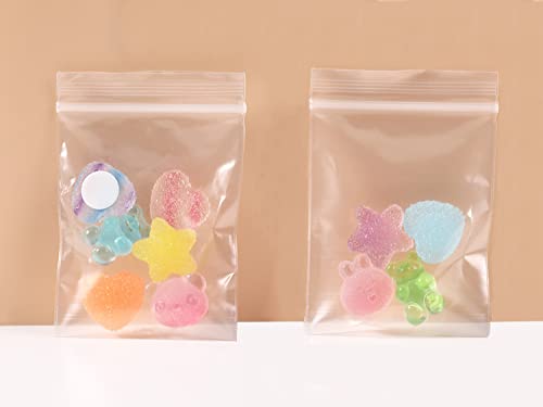 DIYOMR 3D Clear Resin Stickers for Big Belly Cups Mugs, Removal Without Trace, 100 Mixed Shapes Resin Self Adhesive Art Stickers Decor for Handcraft/DIY/Photo Album/Hair Accessories/Laptop