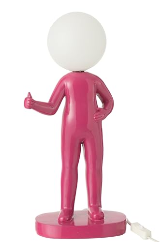J-Line Lampe de table en résine fuchsia