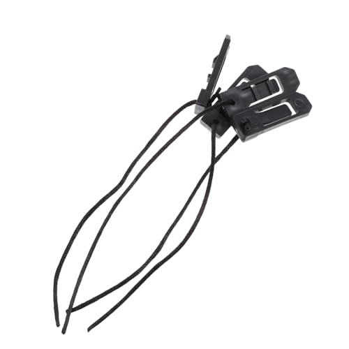 Hebillas de fijación para aletas de tabla de surf y canoa base de plástico negro de 4 piezas