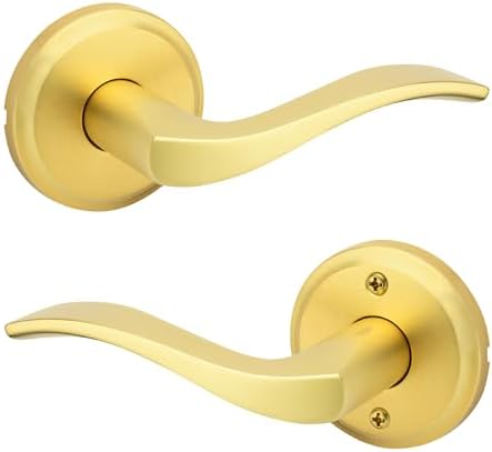 Kwikset Ladera Interior Door Handle - Reversible Polished Chrome Lever For Closets & Hallways