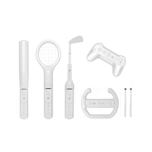 Skque Nintendo Wii Sport Pack 8 in 1 Kit Video Games