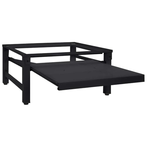 Teenpull Pedestal para lavadora de acero negro de 62 x 60,5 x 32,5 cm con patas ajustables para baño y lavandería, marco inferior amortiguador de vibraciones y marco intermedio que ahorra espacio