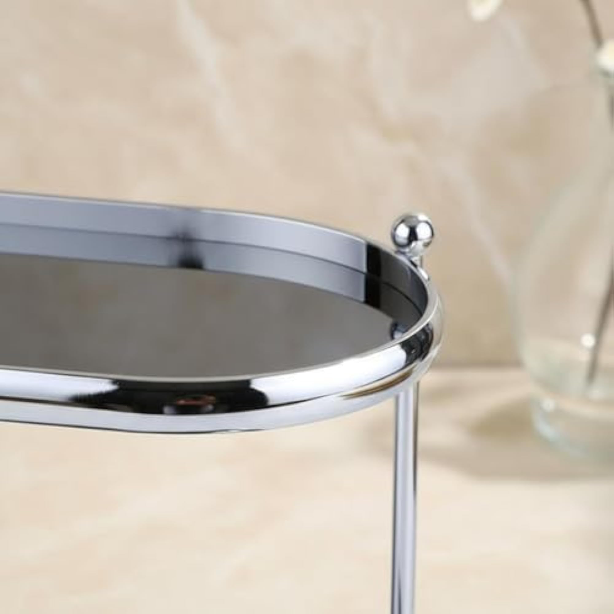Double Layer Acrylic Vanity Shelf Space Saving Makeup Display