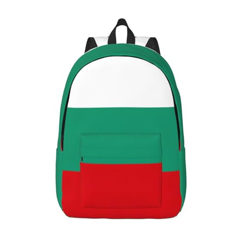 Mochila de enfermera con diseño de bandera búlgara para organizar ordenador de mano