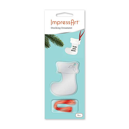 ImpressArt - Holiday Stocking Ornament Metal Stamping Blanks Project Kit, Perfect for DIY Crafts, Gifts, and Handmade Christmas Decoration (Stocking)