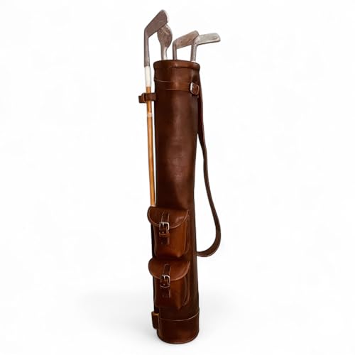 Geoffrey Antique Brown Leather Bag