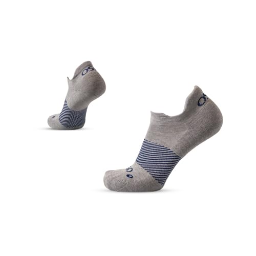 OS1st Wicked Comfort Merino Wool No Show Socks – Max Cushion, Light Compression, Blister Protection, Breathable