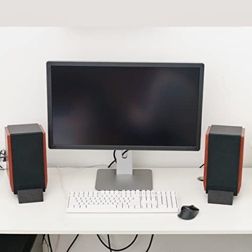 Locisne 2er-Pack Studio Monitor Isolation-Lautsprechrerpads Akustik-Studio-Desktop-Ständer Akustikschum für die meisten 3 -10 -Lautsprecherständer, 30 * 10 * 4,5 cm