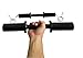 qibylift Olympic Dumbbell Handles Loadable Dumbell Bars Set Of 2 Fit 2 Inch Weight Plates Ideal For Home Gym Strength Training, Weight Bars with 2 Pair of Spring Collars (Black)