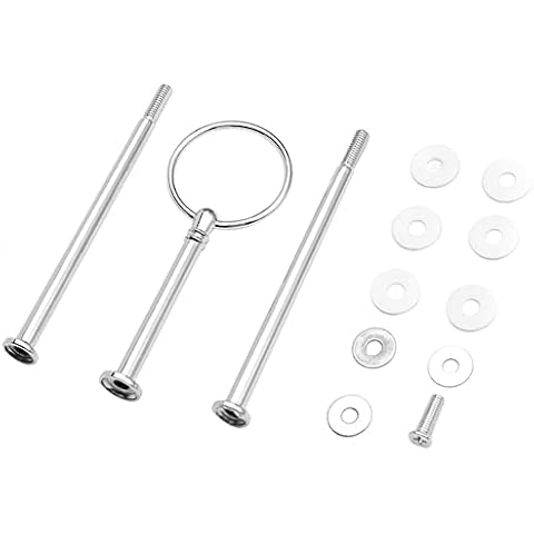 3 Etagen Metall Kuchen Obst Teller Ständer Halter Mitte Griff Beschläge Runde Hardware Rod Halter Snack Tray Ersatzteile Organizer Cover