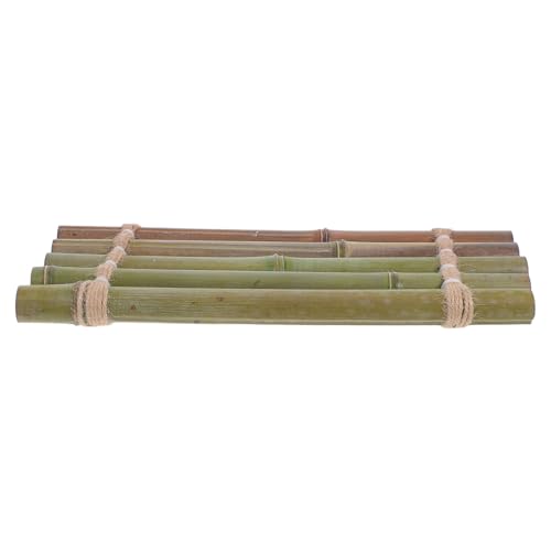 WEKADRIN Décoration Aquarium Bambou 35 Cm X 10-14 Cm, Tapis en Bambou Naturel pour Ornement Cascade, Accessoire DIY pour Séparateur et Décor Aquariophilie,...
