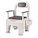 Bedside Commode, Portable Toilet for Adults, Height Adjustable Safety Commode Toilet for Elderly and Disabled, Commode Chair, 661lbs Heavy Duty Adult Potty Chair with Armrests and Tissue Box
