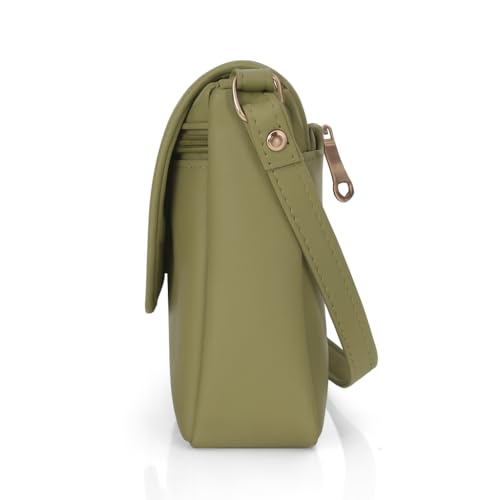 Image of J I ACCESSORIES Women's Stylish Crossbody Sling Bag - Elegant PU Leather Small Shoulder Purse with Adjustable Strap - Casual & Travel Handbag