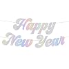 xo Fetti New Years Eve Party Banner Iridescent NYE Party Favors Happy New Year Decorations NYE 2023 Decor