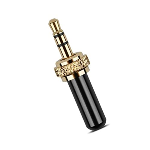 Pack de 5 conectores Jack 3.5mm con rosca interna M6 miniatura 3