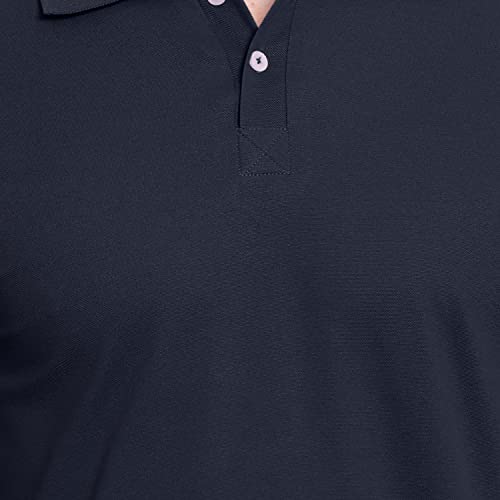 Image of Men's Poly Cotton-Matty Tshirt with Regular Fit Solid Pattern Half Sleeve Standard Length and Button Down Closure|Men's T-Shirts