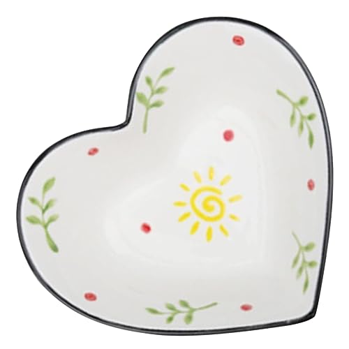 Cabilock ciotola a forma di cuore tazza ciotola da frutta vassoio da portata ciotola di ramen torta ciotola colazione scodella colazione vassoio di servizio piatto da portata in ceramica