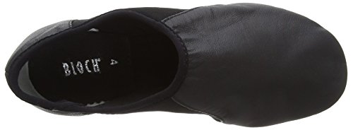Image of Bloch Girls Neo-Flex Leather Neoprene Slip-On Jazz Dance Shoes, EVA Outsole