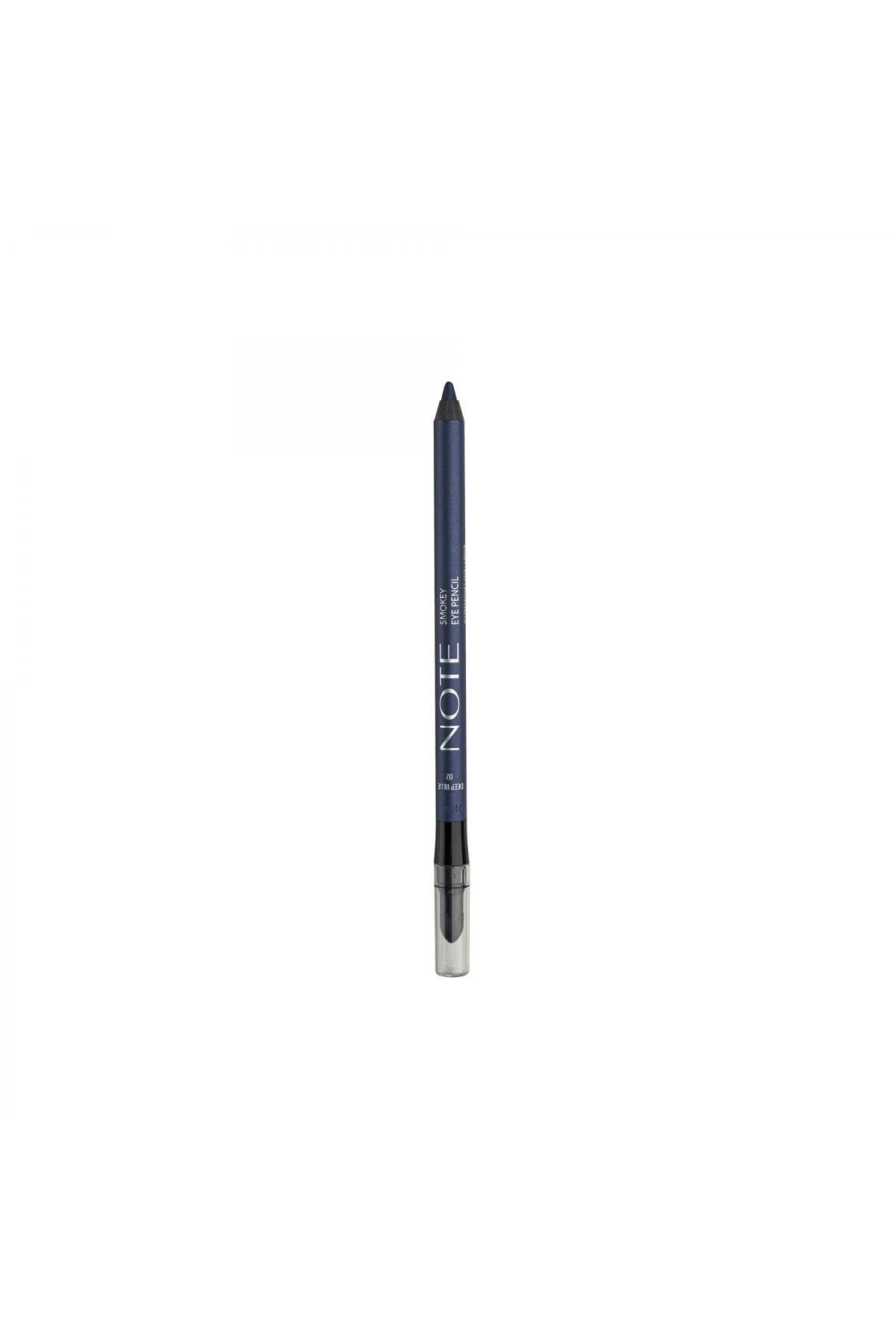 Note Cosmetics Smokey Eye Waterproof Aplikatörlü Göz Kalemi 02 Deep Blue - Lacivert