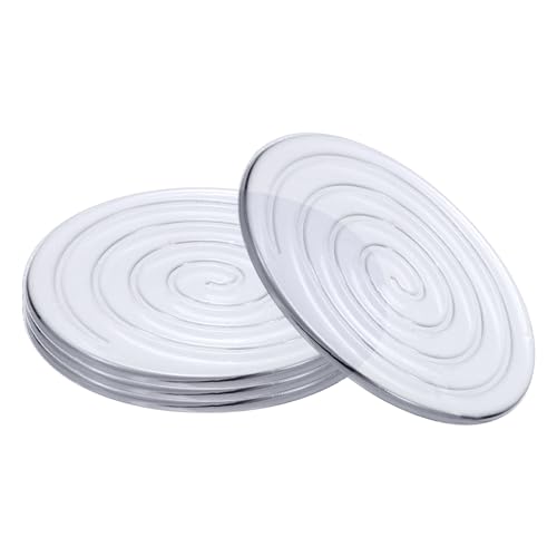 uxcell 4 topes de puerta silenciosos protectores de pared de 3.2 pulgadas, perilla de goma transparente autoadhesiva, cojín redondo para pared, parachoques de puerta para pared