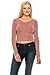 Soft Knit Long Sleeve Scoop Neck Crop Top Sweater by Khanomak