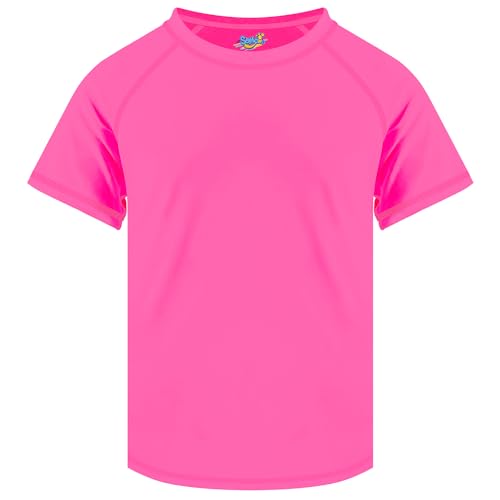 Image of Semois Boys Rash Guard Swim Shirt Short Sleeve Swimwear Toddler Kids Youth Rashguard Water Shirt UPF+ 50 Quick Dry Shirt