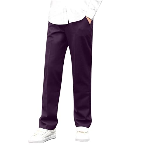 Boys School Uniform Suit Pants Teen Boys Flat Front Straight Leg Wrinkle-Free Dress Pants Kids Ceremony Stage Outfits3