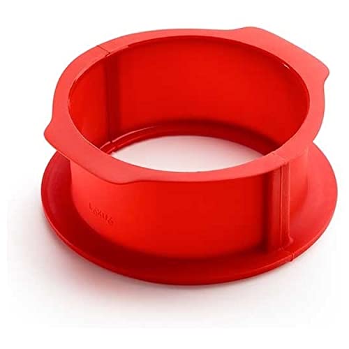 Lékué Molde Desmontable para Tarta, Rojo, 18 cm