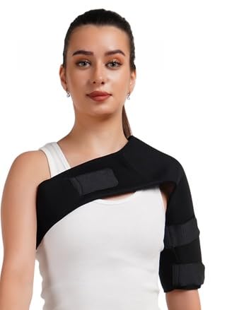 Comfo Smart Left Shoulder Support Belt For Men & Women | Frozen Shoulder Pain Relief Belt With Adjustable Compression Sleeve For Rotator Cuff Support, AC Joint Stability, Gym, Sports & Daily Use