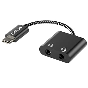 Cubilux 35YFEP6 USB-C Kopfhöreradapter Schwarz