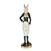 Produktbild Clayre & Eef Figur Kaninchen 20 cm Beige Schwarz Polyresin Osterdekoration