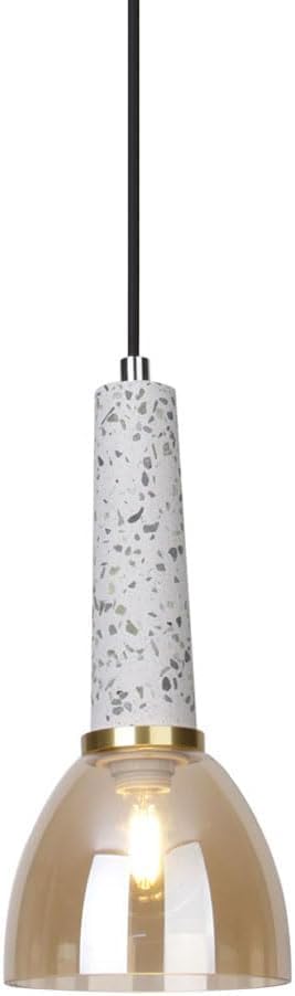 Lampe à suspension rétro en terrazzo pour une chambre cocooning