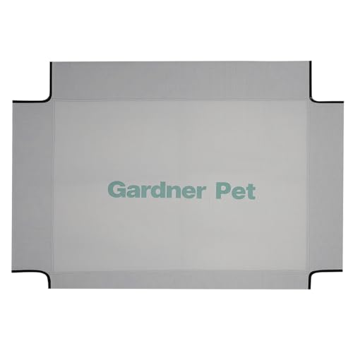 Gardner Pet Lit de Camp pour Chien Surélevé Respirant Toile de Remplacement M-Gris